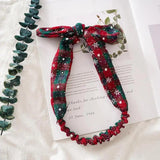 Plaid Bowknot Headband Retro Colors Women Hair Accessories