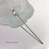Vintage Slub Pearls Flowers Hairpin Women Ancient Style Hanfu Headdress