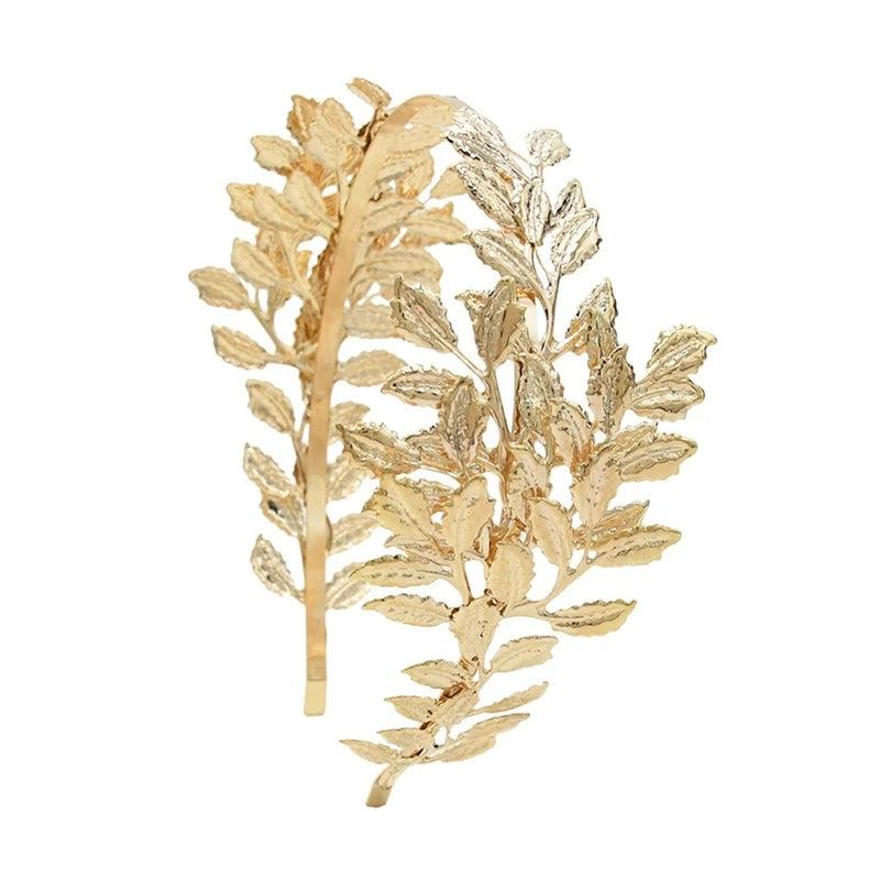 Silver Leaf Wreath Bride Hair Accessories Hair Band