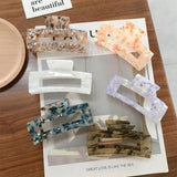 Leaf Shape Crystal Pearl Hair Clip Barrettes Feather Styling Hair Barrette