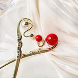 Ancient Style Pearl Metal Hairpin for Women Hair Fork Headdress