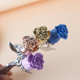 Colorful Rose Flower Hair Sticks Hairpins for Women Girls
