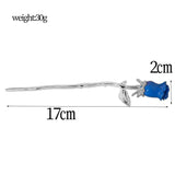Colorful Rose Flower Hair Sticks Hairpins for Women Girls