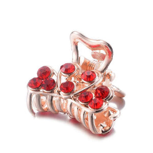 Colorful Crystal Crab Clip Women's Rhinestone Hair Claws