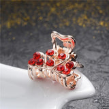 Colorful Crystal Crab Clip Women's Rhinestone Hair Claws