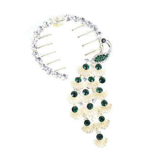 Women Ponytail Buckle Butterfly Pearl Tassel Hair Claw Fish Tail Clip