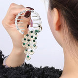 Women Ponytail Buckle Butterfly Pearl Tassel Hair Claw Fish Tail Clip