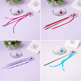 Snow Princess Snowflake Crown Children Hairbands Princess Wedding Bridal