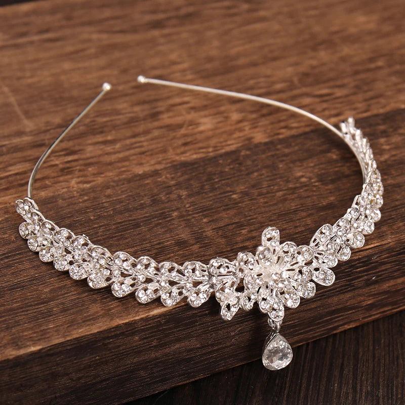 Crystal Water Rhinestone Tiara Crown Headband Wedding Bridal Pageant