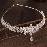 Crystal Water Rhinestone Tiara Crown Headband Wedding Bridal Pageant