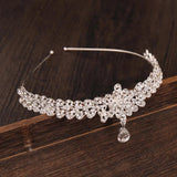 Crystal Water Rhinestone Tiara Crown Headband Wedding Bridal Pageant
