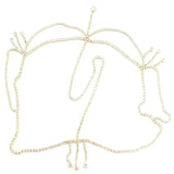 Rhinestone Tassel Hair Chain Bride Headdress Women Beach Party Hair Accessory