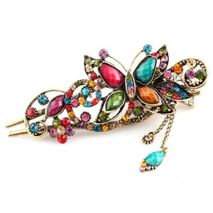 Rhinestone Hairpin Hair Claws Retro Hair Clips For Women