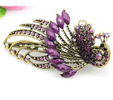 Rhinestone Hairpin Hair Claws Retro Hair Clips For Women