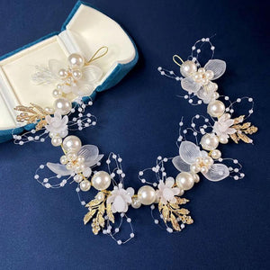 Pearl Flower Bridal Hairband Romantic Headwear