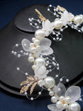 Pearl Flower Bridal Hairband Romantic Headwear