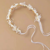 Pearl Flower Bridal Hairband Romantic Headwear