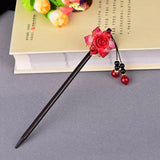 Ethnic Style Princess Hair Jewelry Red Chalcedony Hair Stick