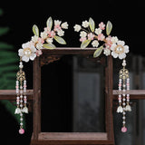 Chinese Flower Hairpins Clips Hanfu Dress Accessories