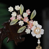 Chinese Flower Hairpins Clips Hanfu Dress Accessories