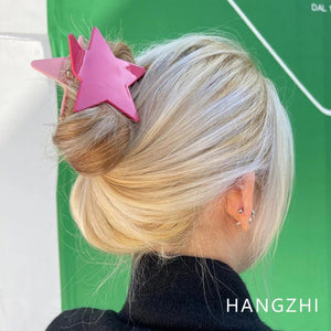 Colorful Acetate Star Shark Hair Claws for Egirl Y2K Party