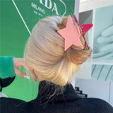 Colorful Acetate Star Shark Hair Claws for Egirl Y2K Party