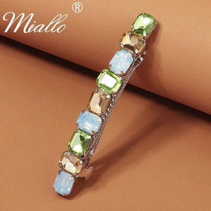 Crystal Barrettes Hair Clips Women Girls Hair Pins Headpiece Party Jewelry