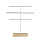 3-Tier Wood Jewelry Display Stand for Earrings