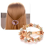 Vintage Rhinestone Butterfly Hair Clip Enamel Hair Pin