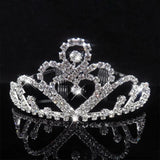 Wedding Tiara Bridal Crown Rhinestone Crystal Love Heart Headband Accessories