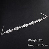 Crystal Flower Pearl Headband for Wedding Hair