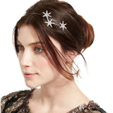 Rhinestone Star Tiara Headband Crystal Bridal Crown Hair Accessories Gift