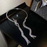 Tassel Rhinestone Hairbands Women Hair Hoop Bands Headband Bezel