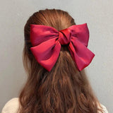 Women Big Bow Ponytail Holder Hair Ties