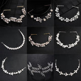 Women Rhinestone Flower Headband Bridal Hairband