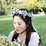 Floral Crown Headband Women Hair Accessories Wedding Headdress