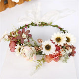 Floral Crown Headband Women Hair Accessories Wedding Headdress