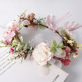 Floral Crown Headband Women Hair Accessories Wedding Headdress
