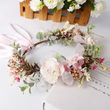 Floral Crown Headband Women Hair Accessories Wedding Headdress