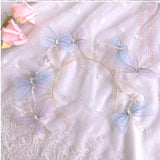 Butterfly Crystal Wedding Hair Accessories Headband Hair Decoration for Bride