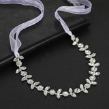 Crystal Rhinestone Leaves Headband Wedding Hair Accessories