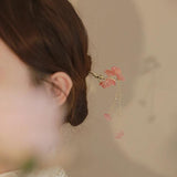 Ginkgo Leaf Tassel Hairpin High Sense Ball Head Pan Hairpin