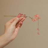 Ginkgo Leaf Tassel Hairpin High Sense Ball Head Pan Hairpin