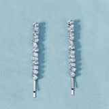 Cubic Zirconia Hairpins for Women Crystal Hair Clips Wedding Gift