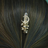 Amethyst Bridal Hair Comb, Crystal Hair Ornament, BOHO Wedding