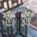 Chinese Tassel Hair Clips Traditional Style Barrettes Hanfu Accessories