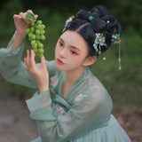 Chinese Tassel Hair Clips Traditional Style Barrettes Hanfu Accessories
