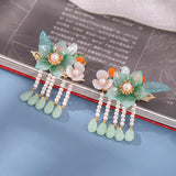 Chinese Tassel Hair Clips Traditional Style Barrettes Hanfu Accessories