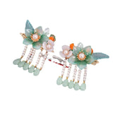 Chinese Tassel Hair Clips Traditional Style Barrettes Hanfu Accessories
