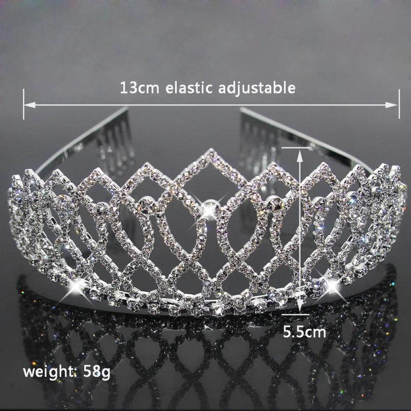 Tiara Crown Wedding Hair Accessories Princess Bridal Rhinestone Tiara Gift
